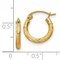 14K Gold Tube Hoop Earrings Jewelry 17mm x 14.5mm